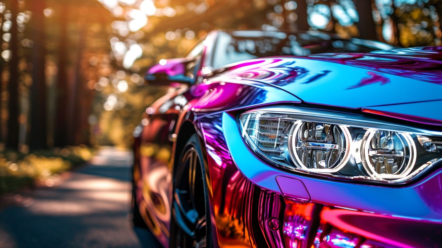 Luxury Car with Beautiful Paint
