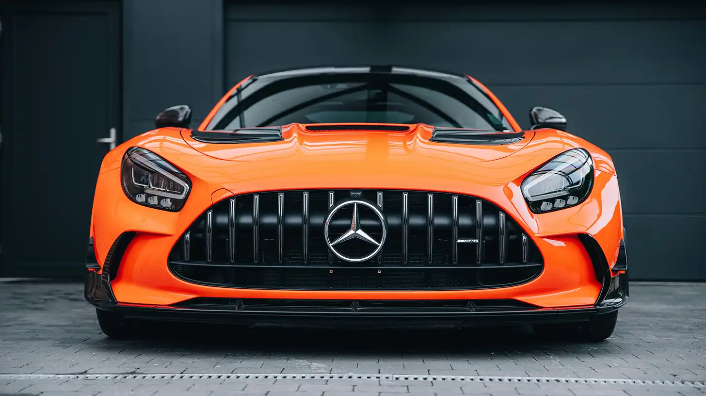 Competition Orange Benz Window Tint Laws