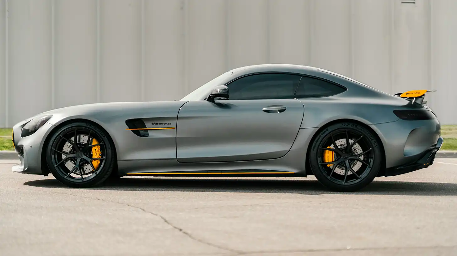 Gray Benz Side Profile