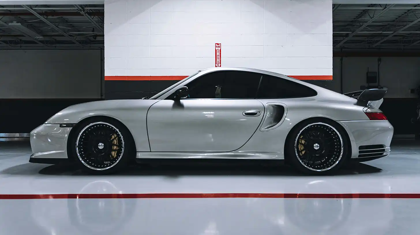 Gray Porsche with Ceramic Coating