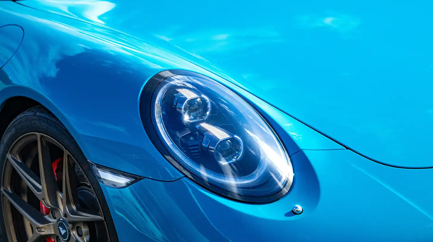 Baby Blue Porsche