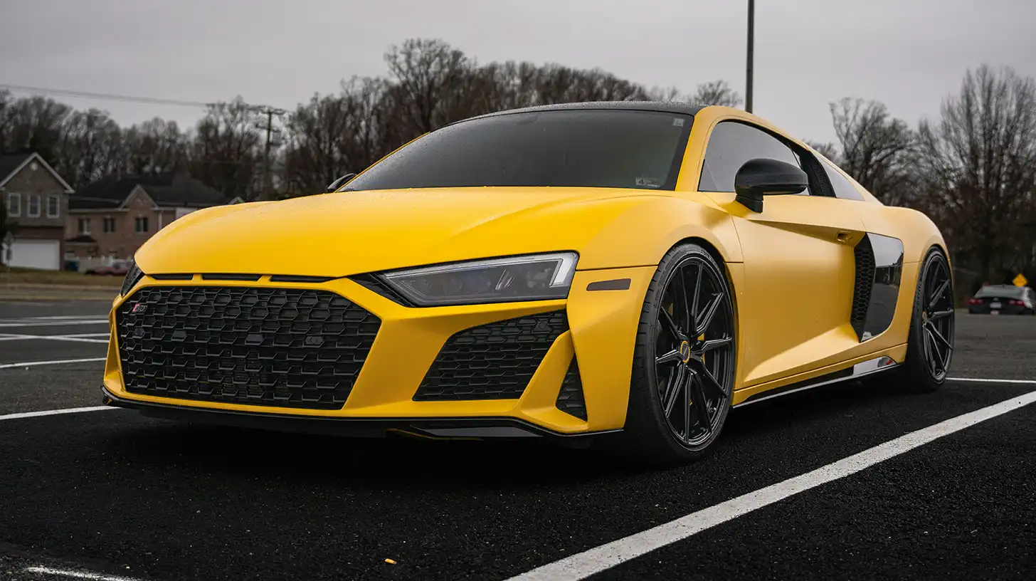 Yellow Audi tint