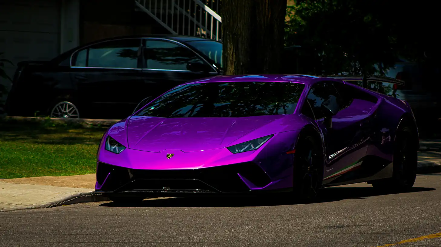 Purple Exotic Car