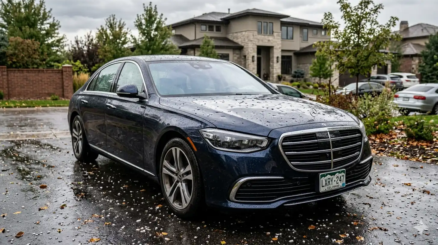 Benz with Hail Damage
