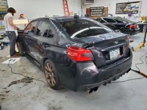Black WRX Sedan - Waxing