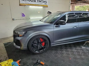 Colored PPF on Audi