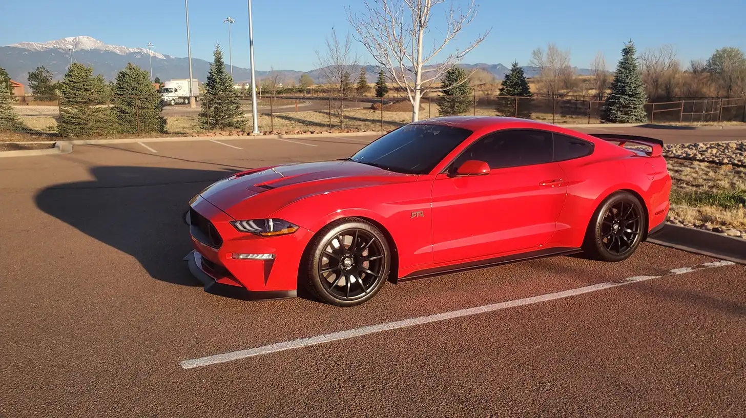 Red Mustang with Ceramic Coating