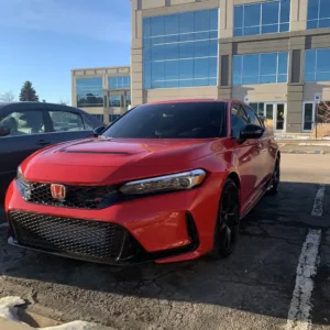 Window Tint on Red Civic in Colorado Springs