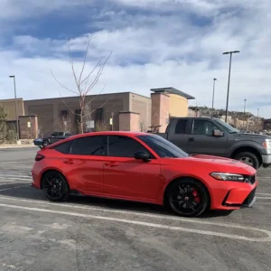 Window Tint on Red Civic in Colorado Springs