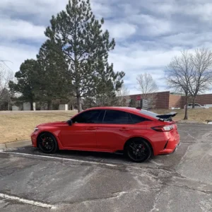 Window Tint on Red Civic in Colorado Springs