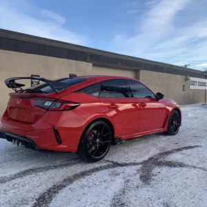 Window Tint on Red Civic in Colorado Springs